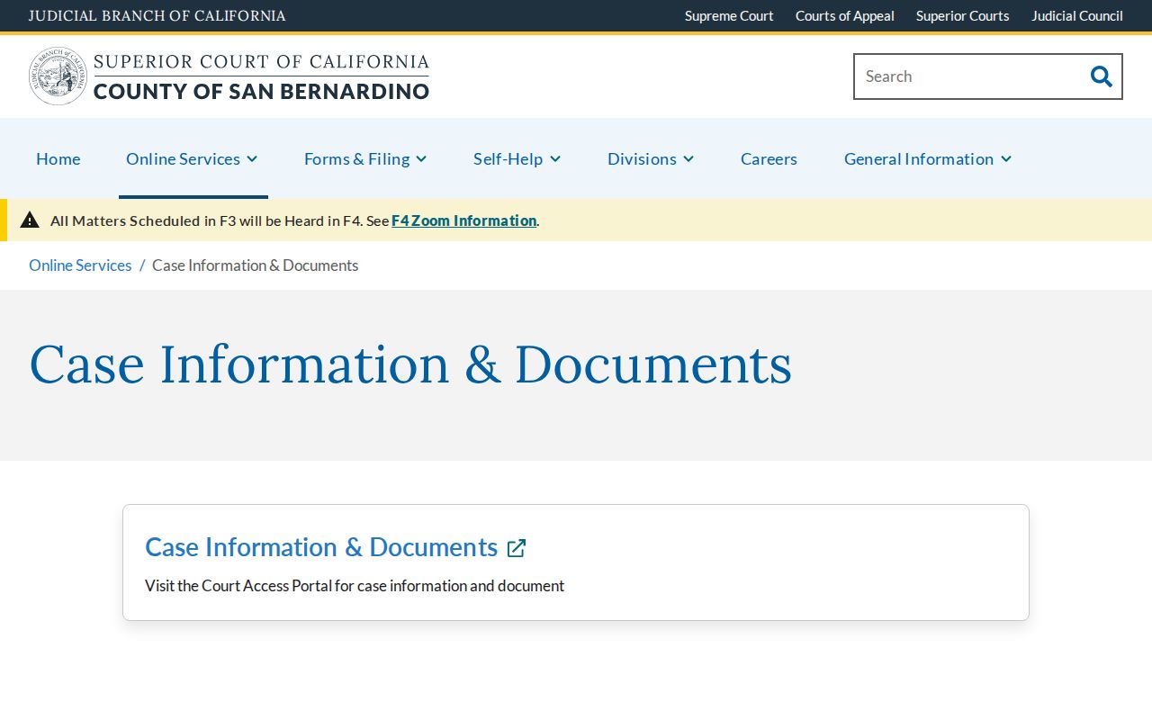 Twentynine Palms residents directory Superior Court case access