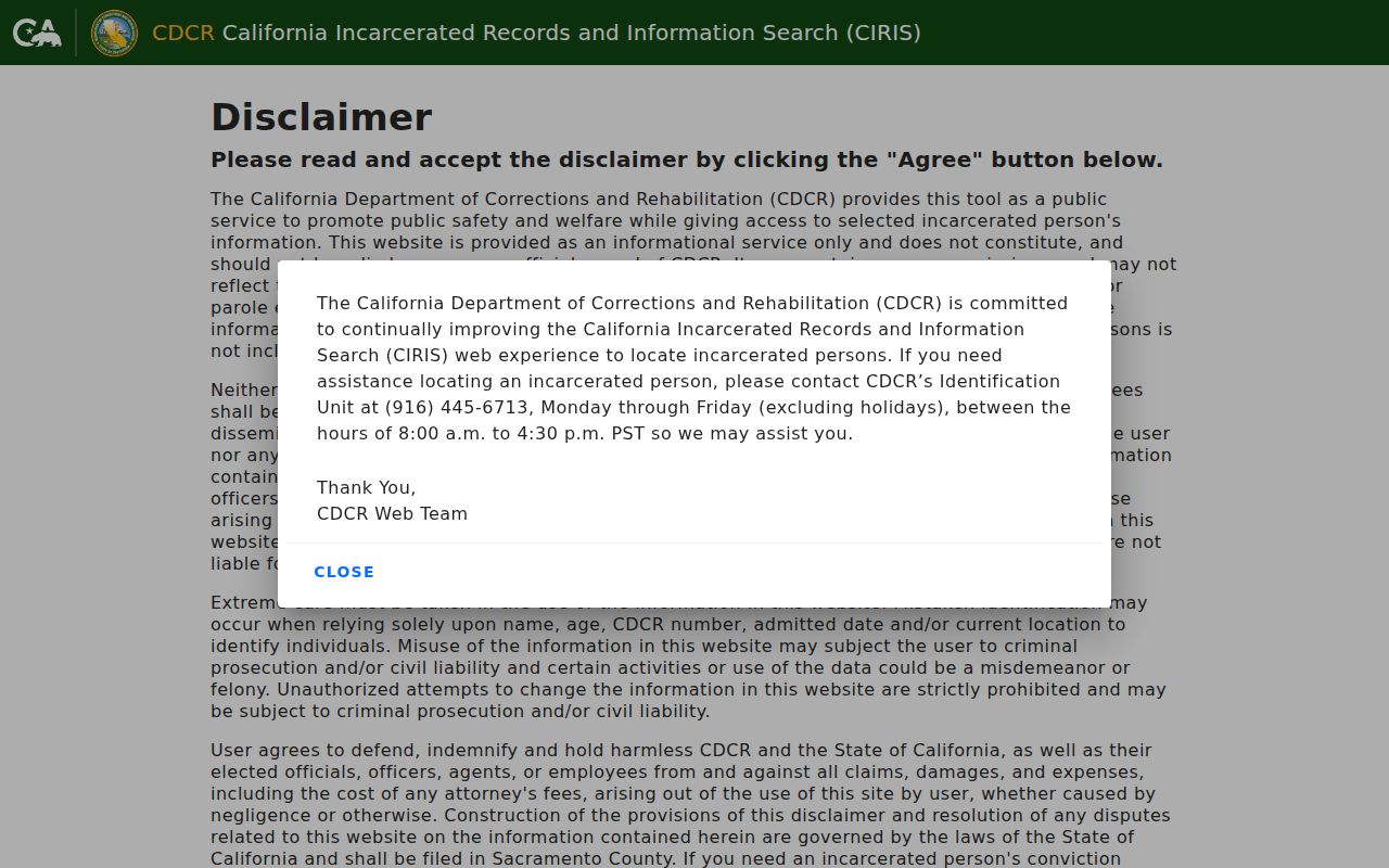 Twentynine Palms resident lookup California incarcerated records search