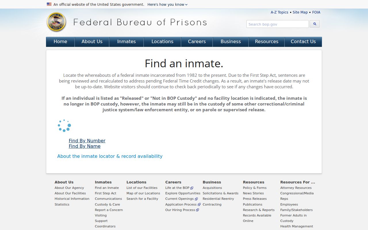 Twentynine Palms resident lookup federal inmate locator